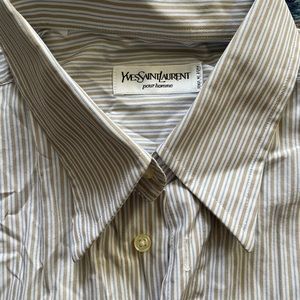 Yves Saint Laurent YSL French Cuff Dress Shirt 16